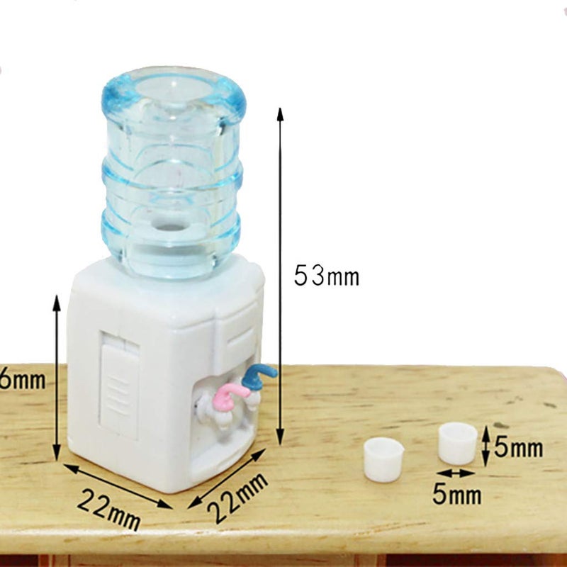SXFSE Dollhouse Decoration Accessories,Miniature Life Play Scene Model Doll House Accessories Mini Water Dispenser (A) - Image 2